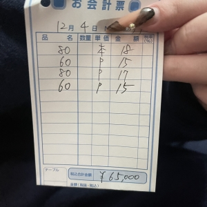  12月4日の給料大公開！！